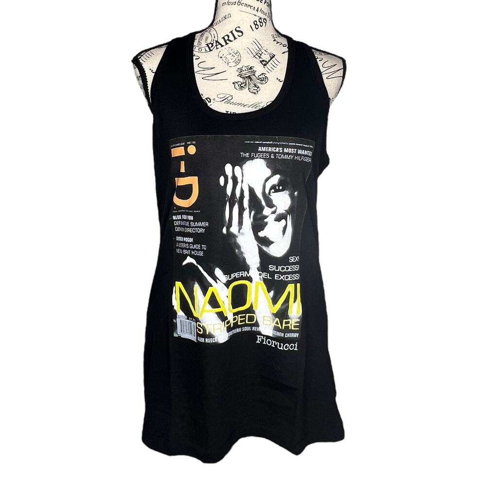 Fiorucci (XL) Naomi Campbell Capsule Collection i-D Magazine Racerback Tank Top